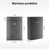 Wiltec sieninė pašto dėžutė iš cinkuoto plieno, antracito spalvos, rakinama 60132