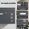 Wiltec sieninė pašto dėžutė iš cinkuoto plieno su užraktu ir akutėmis, 60137