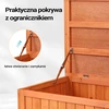 Wiltec sodo daiktadėžė iš eglės medienos su dangčiu 127 x 55 x 60 cm, 51870