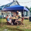 Wiltec sodo paviljonas 2,5 x 2,5 x 2,7 m, atsparus vandeniui, mėlynas, 64640