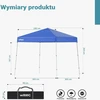 Wiltec sodo paviljonas 2,5 x 2,5 x 2,7 m, atsparus vandeniui, mėlynas, 64640