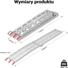 Wiltec sulankstoma aliumininė užvažiavimo rampa 226 cm, 340 kg, 30182