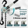 Wiltec svirtinis grandininis keltuvas 3 t, 1.5 m, su 360° pasukama rankena, modelis 65159