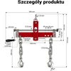 Wiltec variklio balansyras 900 kg su keturiomis grandinėmis 60386