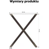 Wiltec X formos plieninės stalo kojos 72 x 60 cm, 200 kg, modelis 60864