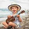 Winzz Sopraninės ukulelės rinkinys pradedantiesiems, rudas