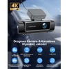 WOLFANG 4 kanalų automobilinis vaizdo registratorius 4K su 3,39 col. IPS ekranu WD07