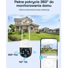 WOLFANG 4G LTE lauko stebėjimo kamera su saulės baterija, 2.5K vaizdo įrašu, naktiniu matymu, WT06-WB