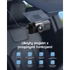 WOLFANG automobilinis vaizdo registratorius su priekine ir galine 4K/1080p kamera, Wi-Fi, WD05