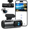 WOLFANG automobilinis vaizdo registratorius 4K su galine 1080p kamera, Wi-Fi ir 170° objektyvu WD03