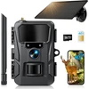 WOLFANG laukinės gamtos kamera 4G LTE 2K 48 MP su saulės skydeliu WT07-Pro-Juodas