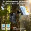 WOLFANG laukinės gamtos kamera 4G LTE 2K 48 MP su saulės skydeliu WT07-Pro-Juodas