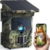 WOLFANG laukinės gamtos kamera 4K 68 MP su Wi-Fi, Bluetooth ir saulės maitinimu WT03