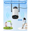 WOLFANG lauko saugumo kamera 2K su Wi-Fi, naktiniu matymu ir AI judesio aptikimu WS02