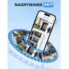 WOLFANG lauko saugumo kamera 2K su Wi-Fi, naktiniu matymu ir AI judesio aptikimu WS02