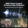 WOLFANG medžioklės kamera 4K, Wi-Fi, Bluetooth, 68 MP, naktinis matymas, judesio jutiklis, WT03