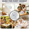 WOLFANG nešiojamas CD grotuvas su Bluetooth, FM radiju ir 4000 mAh baterija WDV04