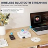 WOLFANG nešiojamas CD grotuvas su Bluetooth, FM radiju ir 4000 mAh baterija WDV04