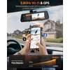 WOLFBOX automobilinė vaizdo kamera veidrodyje G900 PRO, 4K, 12 colių, galinė 2,5K kamera