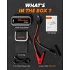 WOLFBOX automobilio akumuliatoriaus paleidimo įrenginys, 2000 A, 12000 mAh, USB-C 30 W, MegaVolt12