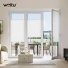 WOLTU plisuota langų roleta be gręžimo 100 x 130 cm, balta, 4250367022566