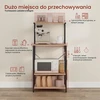 WOLTU stovimas virtuvės stelažas su 4 lentynomis 60 x 40 x 123 cm RGB9285