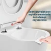 WOLTU tualeto sėdynė su lėto nusileidimo mechanizmu vaikams ir suaugusiesiems, balta