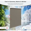 WOLTU užtemdanti roleta be gręžimo 90 x 160 cm, pilkšvai ruda, TR5700bl02
