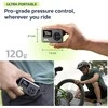 Woowind elektrinė mini dviračio pompa su manometru, 120 PSI, USB-C, Presta ir Schrader