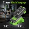 WORKPRO 18 V akumuliatorinis gręžtuvas–suktuvas, 25 Nm, 2.0 Ah Li-Ion, 2 greičiai