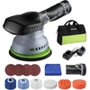 WORKPRO akumuliatorinė ekscentrinė poliravimo mašina 12 V, 150 mm, 2800-5500 aps./min, rinkinys su 2 baterijomis