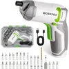 WORKPRO akumuliatorinis ekscentrinis suktuvas 3,6 V, 7 Nm, 24 antgalių rinkinys W121063A