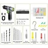 WORKPRO akumuliatorinis gręžtuvas 8 V su 10 mm griebtuvu, LED lempute, kintamu greičiu, 53 dalių priedų komplektu
