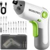 WORKPRO akumuliatorinis suktuvas 3,6 V, 210 aps./min, 2000 mAh, USB-C, LED, W121070A