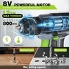 WORKPRO akumuliatorinių gręžtuvų ir suktuvų rinkinys 8 V 2000 mAh, 10 mm griebtuvas, LED, lagaminas