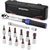 WORKPRO dinamometrinis raktas 2–26 Nm, 72 dantų, 14 dalių rinkinys W003123A