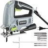 WORKPRO elektrinis siaurapjūklis 600 W, 3000 spm, 6 greičiai, 45° pjovimo kampas, W124751AU