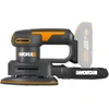 Trikampis šlifuoklis Worx WX822.9; 20 V (be akumuliatoriaus ir pakrovėjo)