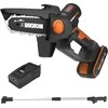 WORX akumuliatorinis mini grandininis pjūklas 20 V, bešepetėlinis variklis, 12 cm juosta, WG325E.1