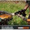 WORX akumuliatorinis mini grandininis pjūklas 20 V, bešepetėlinis variklis, 12 cm juosta, WG325E.1