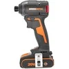 WORX akumuliatorinis smūginis suktuvas 20 V, 200 Nm, bešepetėlis, 3 greičiai, WX265