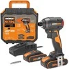 WORX akumuliatorinis smūginis suktuvas 20 V, 200 Nm, bešepetėlis, 3 greičiai, WX265