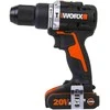 WORX belaidis smūginis gręžtuvas 20 V, 60 Nm, bešepetėlinis variklis, 2 greičiai, WX352