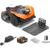 WORX vejapjovės robotas Vision Cloud 2WD su garažu, RTK navigacija, valdymas programėle, be ribinio laido, 1200 m²