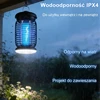 WUEAOA vabzdžių naikinimo lempa 15 W UV, 4200 V, LED, IPX4, KN-02/05