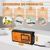 XHDATA nešiojamas radijas FM/AM/SW/WB, saulės įkrovimas, 3000 mAh akumuliatorius, Bluetooth, D-608WB