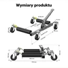 XPOtool automobilių ratų manevravimo vežimėliai, 2 vnt., iki 566 kg, 63896