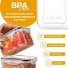 YASHE hermetiškų maisto laikymo indų rinkinys, 10 × 1,5 l, be BPA