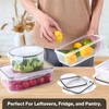 YASHE hermetiškų maisto laikymo indų rinkinys, 38 vnt., 9,66 l, be BPA