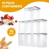 YASHE hermetiškų maisto laikymo indų rinkinys, 10 × 1,5 l, be BPA